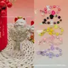 Flor de la Fortuna de Oro Puro 999 Ramo Colgante de Oro Serie Corazón Melocotón Sanrio Cordón Regalo de Evento