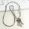 Nueva Colección de Collares: Accesorios de Cerámica Estilo Étnico Vintage para Suéteres, Colgantes Sencillos y Versátiles para Combinar con la Ropa