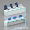 Console de Centro de Comando em Arco Tecnologia de Tira de Luz Criativa Senso de Comando Mesa de Comando Pintura Eletrostática Escritório de Conferência de Rede Mesa de Computador para Escritório