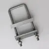 Accesorios para Soportes Fotovoltaicos, Hebilla de Tubo Cuadrado, Placa de Presión en Forma de U, Accesorios para Techos Solares, Placa de Presión Fotovoltaica, Hebilla de Bloque de Presión