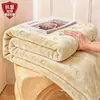 Sábana Impermeable de Terciopelo de Leche Individual para Dormitorio Estudiantil Almohadilla Resistente a Manchas para una Persona Sábana Gruesa de Invierno con Felpa a Prueba de Orina 1.5m