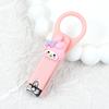 Cortador de unhas fofo criativo rosa desenho animado cortador de unhas adulto infantil doméstico único anti-respingo cortador de unhas nail art