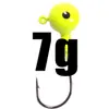 Anzuelo de señuelo anzuelo de cabeza plomada multicolor 1g 2G 3.5G 5G 7G 10G 14G 20g color luminoso