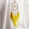 Sino de Vento de Pena Estilo Floresta Apanhador de Sonhos Pingente Criativo para Carro Decoração Externa Presente Coração de Menina Aniversário Presentes Culturais e Criativos
