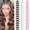 Grampo de Cabelo Estrela Colorida Amazon Fofo y2k Dopamina Gota de Óleo Presilha bb Franja Lateral Acessórios de Cabelo