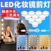 Qianrun Lighting Luz de Espejo LED Tricolor Táctil Regulable Luz de Cabecera para Espejo USB Portátil Luz de Relleno para Tocador 5V Ahorro de Energía