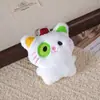 Brinquedo de Pelúcia Gato Tricolor Arco-Íris Fofo, Pingente Boneca Gato Flor, Boneca de Melhor Amigo, Adorno para Bolsa Venda por Atacado