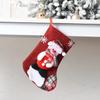 Calcetines de muñeca navideños de cuadros grandes Decoración navideña bolsa de regalo para niños calcetines de caramelo bolsa de regalo