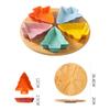 Platón de árbol de Navidad rojo de aspecto elegante en línea Plato para frutos secos conservados de Año Nuevo Plato para nueces Plato para bocadillos para niños Plato creativo de cerámica para bocadillos