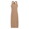 Vestido sexy con escote en V profundo y cordones estilo europeo y americano para mujer, novedad de verano 2023, vestido largo ajustado sin espalda de las Spice Girls