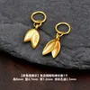 Plata 925 Accesorios DIY Pulsera Pulsera Chapado en Oro Ramas Doradas Hojas de Jade Hojas de Arce Accesorios Pulsera Colgante Pequeño