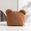 Nova Bolsa de Maquiagem de Pelúcia Ursinho Transfronteiriça, Bolsa de Armazenamento de Beleza em Formato de Urso de Desenho Animado, Bolsa de Higiene Pessoal Portátil de Grande Capacidade