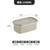 Aço inoxidável 304 gaveta de legumes refrigerador caixa selada grau alimentício japonês terno congelado especial armazenamento pintura em spray