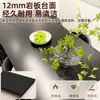 Mesa de comedor de losa de roca, adecuada para casas pequeñas, un juego de mesa y sillas de lujo ligero para comedores, áreas de recepción y espacios de reunión; mesa de comedor rectangular