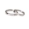 Anillo de Pareja Francés Plano para Hombres y Mujeres Amor a Larga Distancia Anillo Abierto Letra Inglesa Te Amo Anillo con Inscripción de Pareja
