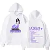 Sudadera con capucha para hombre y mujer de alta calidad, manga larga, moda casual, portada de álbum de la cantante Maria Bellesa 2025
