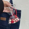 Bolsa Creativa con Colgante de Llavero de Manzana, Lindo Colgante para Mochila Escolar, Adorno Versátil, Regalo para Novio y Novia