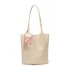Bolsa de Ombro Tote Tecida Fashion de Grande Capacidade para Mulheres 2026 Nova Casual Versátil para o Dia a Dia Mãe-Filha