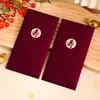 Envelope Vermelho Personalizado Popular Bolo de Aniversário Coroa Dourada Envelope Vermelho Universal Fosco com Opção de Impressão de Logo