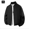 Nova jaqueta masculina de primavera e outono, estilo coreano, corte slim, casual, respirável, adequada para jovens, peça externa
