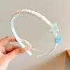 Diadema para Niñas con Tema del Océano y Dientes, Diadema de Sirena para Niños, Antideslizante, Amigable con el Cabello, Pinza para el Cabello para Lavarse la Cara