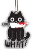 Pendente Plano de Gato Preto Acrílico Novo Produto Interessante Transfronteiriço Decoração de Chaveiro de Mochila Gatinho de Halloween