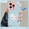 Estampa Poá Gato Kt Adequado para Capa de Celular de Gelatina Apple 16E 13Promax Boneca com Laço 15 Fofo 14 Tudo Incluído