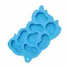 Moldes para cubitos de hielo creativos transfronterizos, lindos moldes para helado para niños, moldes artísticos de silicona para presionar palitos, moldes DIY fáciles de desmoldar