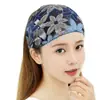 Cinto de Cabelo Estilo Western de Verão para Cobrir Cabelos Brancos Cinto de Cabelo para Lavar o Rosto para Usar Elegante Elegante Elegante Cabeça por Elástico Bolsa de Renda Touca