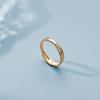 Anillo simple de plata S925 anillo de Möbius bajo el árbol de baniano anillo liso ajustable con sentido de alto nivel joyería ins para mujer