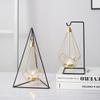 Portavelas Negro Taipéi Decoración Simple para el Hogar Cena a la Luz de las Velas Boda Arte en Hierro Soporte para Velas Adorno Metálico Estilo Europeo Lujo Ligero Mesa de Comedor