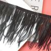 Tira de Tela de Plumas 10-13cm Borde de Tela de Pluma de Avestruz Material de Decoración para Vestido Falda de Baile Latino Cinturón de Tela Accesorios de Ropa