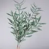 Planta verde artificial de alta calidad, árbol de olivo de plástico multirramificado, accesorios de flores artificiales para arreglos florales de sala de estar y paisajismo, ramas de olivo artificial