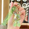 Llavero de Conejo de Caramelo Sentado de Cristal Acrílico Lindo Colgante de Joyería Llavero Colgante de Bolsa Moderno y Genial Venta al por Mayor