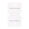 Tarjetas Plegables Cuadradas Gruesas de 5* 8.7cm, Papel Cartulina de 400g con Impresión de Foil Plateado, Tarjetas para Empaque de Gomas para el Cabello