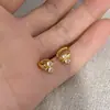Pendientes Coreanos Estilo Ins con Lazo y Circonita para Mujer, Plata de Ley S925 Chapada en Oro de 18K, Pendientes de Lujo Ligero de Alta Gama para el Trabajo