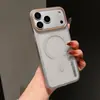 Adecuado para Iphone17Promax Funda Magnética Transparente Apple 16Pro Arena Suave PC Cubierta Protectora Anticaída 15 Estilo Nuevo