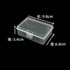Caja de Almacenamiento Rectangular de Plástico Transparente PP con Tapa, Doble Cierre, para Piezas y Accesorios, Caja Vacía, Caja para Mascarillas, Caja Organizadora