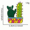 Nuevas Pegatinas de Tela Bordadas de Cactus Verde Parches de Plantas de Dibujos Animados Accesorios para Ropa y Equipaje Etiquetas Bordadas para Computadora