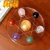 Adornos de cristal, micropaisaje, creativos, coloridos, con forma de bola de cristal, conjunto de siete estrellas, regalo de apertura, decoración del hogar