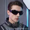 Gafas de Sol Estilo Cyberpunk Transfronterizas Europeas y Americanas Y2K, Gafas de Fiesta Modernas y a la Moda para Hombres y Mujeres, Gafas Estilo Ins