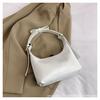 Bolso Pequeño de Hombro Estilo Coreano con Lazo 2024 Nueva Moda Lujo Ligero para Viajar Bolso de Hombro plateado Bolso de Noche Explosivo