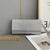 Bolsa de mão de strass estilo coreano para noite, bolsa de mão de strass, bolsa para vestido de festa, bolsa feminina de diamante moda europeia e americana, bolsa pequena quadrada transversal