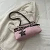 Bolso tipo baguette con colgante de estrella retro americano para mujer, correa de hombro color block con estampado de leopardo, bolso de hombro bajo el brazo, bolso de mano de nicho de moda