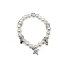 Pulsera de Perlas con Colgante de Corazón Estilo Coreano Nicho Moda de Alta Gama Exquisita Cadena de Mano Versátil Joyería de Mano para el Viaje Diario para Mujeres