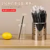 Canudo Espesso Descartável Embalado Individualmente Canudo Grande Plástico de Grau Alimentício Canudo Colorido Transparente para Lojas de Chá com Leite Uso Comercial