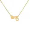 Collar con Inicial de Corazón Dorado para Mujeres Niñas Collar con Colgante de Letra A-Z Chapado en Oro Collar de Corazón Inicial Pequeña