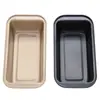 Molde rectangular dorado corrugado Tusi con tapa 450g antiadherente para pan tostado con tapa herramienta para hornear