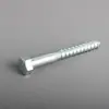 Tornillos para madera hexagonales exteriores media rosca zinc azul blanco grado 8.8 suministro de fabricantes cabeza hexagonal clavo autorroscante DIN7976