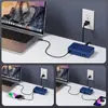 Uau, Carregador de Nitreto de Gálio de 200W, Estação de Carregamento de Mesa com Múltiplas Portas, Estação de Carregamento de Alta Potência para Celulares, Tablets e Laptops